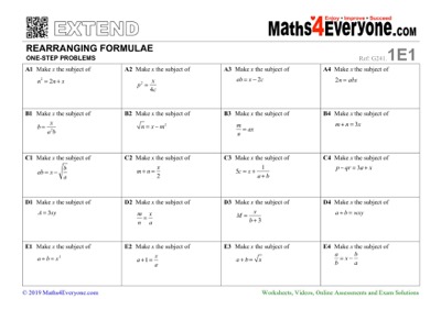Maths Worksheets [Primary and Secondary]