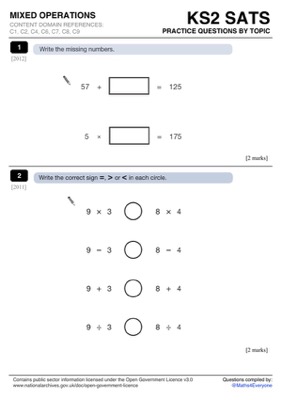maths4everyone ks2 sats